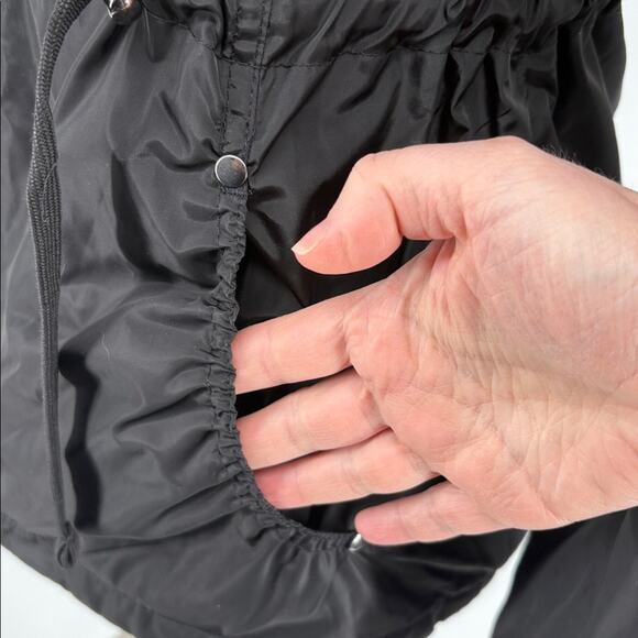 HFX Womens Black Hooded Zip Up Fleece Loned Jacket Size M - Picture 4 of 13